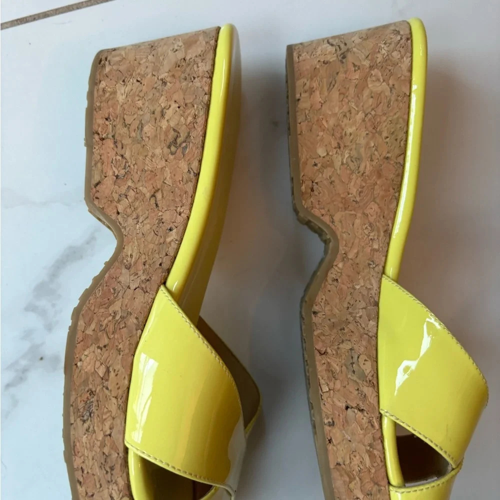 Jimmy Choo Lemon Yellow Mules - Picture 5 of 8